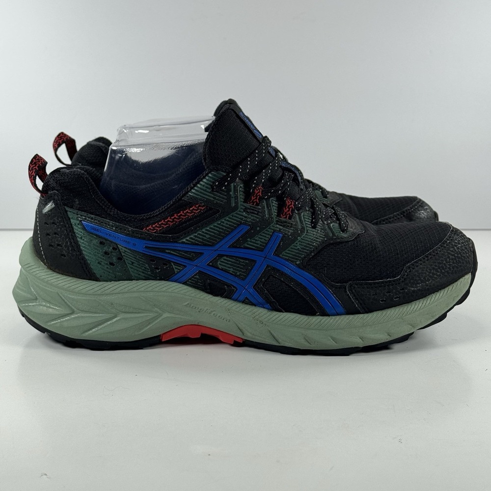 Asics Gel Venture 9 Black Tuna Blue Athletic Running Shoe Sneaker Men's Size 8 W